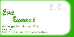 eva rummel business card
